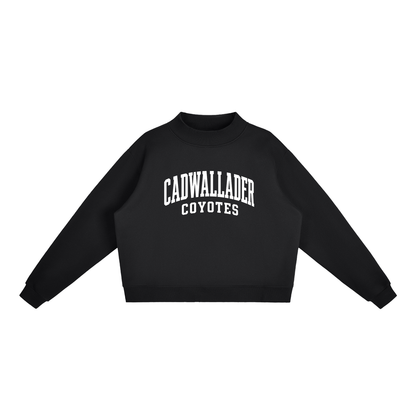 Essential Fleece Mock-Neck Crew Sweatshirt