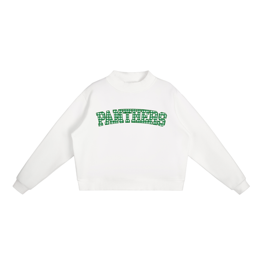 Essential Fleece Mock-Neck Crew Sweatshirt