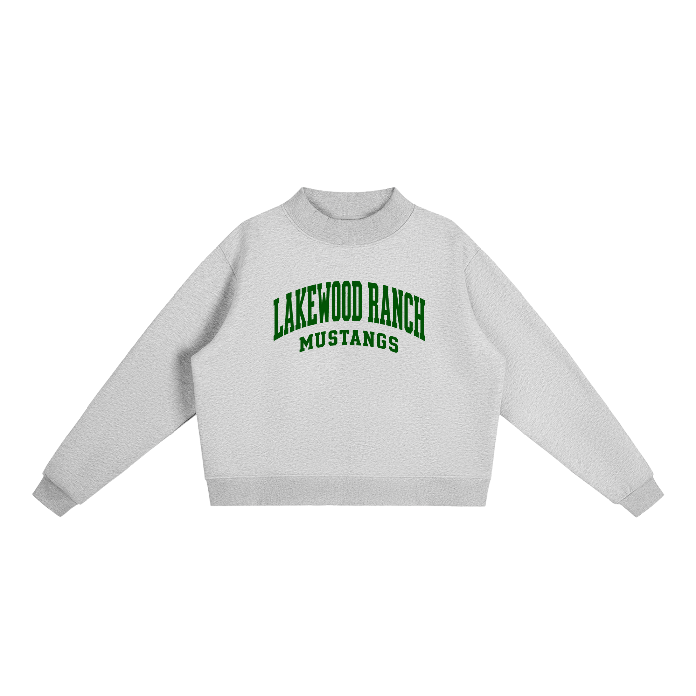 Basic 2 Lakewood Ranch Essential Fleece Mock-Neck Crew Sweatshirt