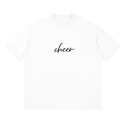 Cursive Green River Oversized Drop Shoulder T-Shirt