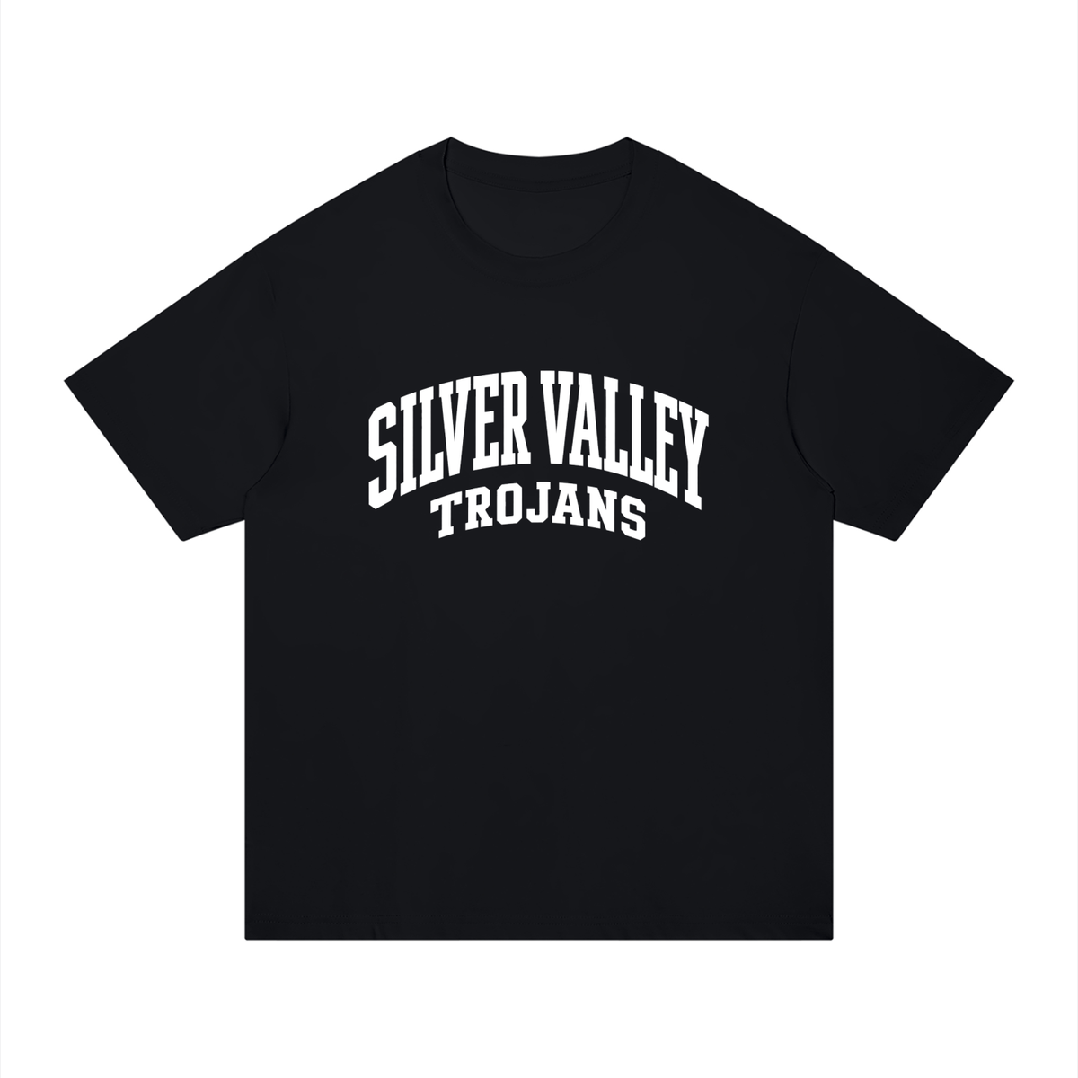 Basic 2 White Silver Valley Unisex Regular Fit Cotton T-Shirt