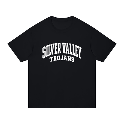 Basic 2 White Silver Valley Unisex Regular Fit Cotton T-Shirt