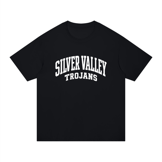 Basic 2 White Silver Valley Unisex Regular Fit Cotton T-Shirt