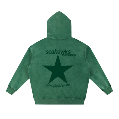 Big Star Seahawks Snow Wash Fleece Oversize Hoodie