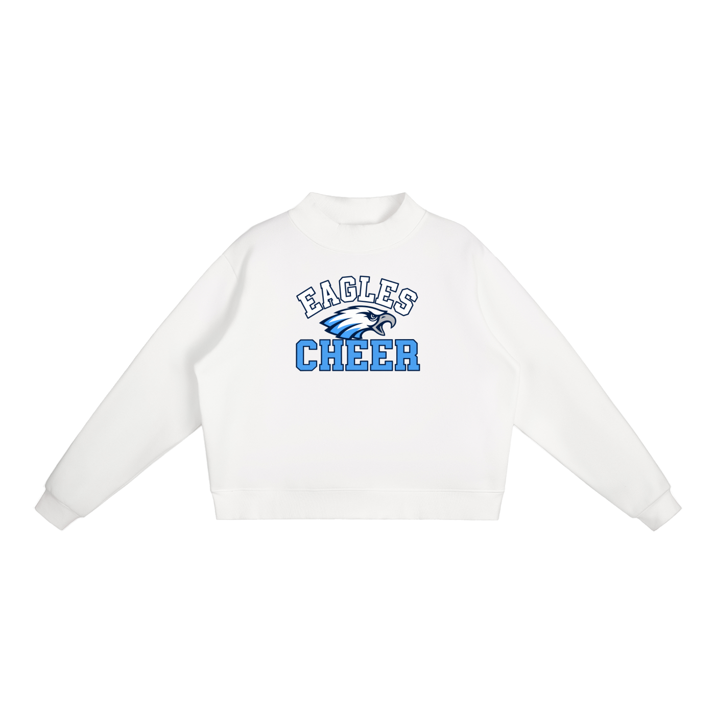 Essential Fleece Mock-Neck Crew Sweatshirt