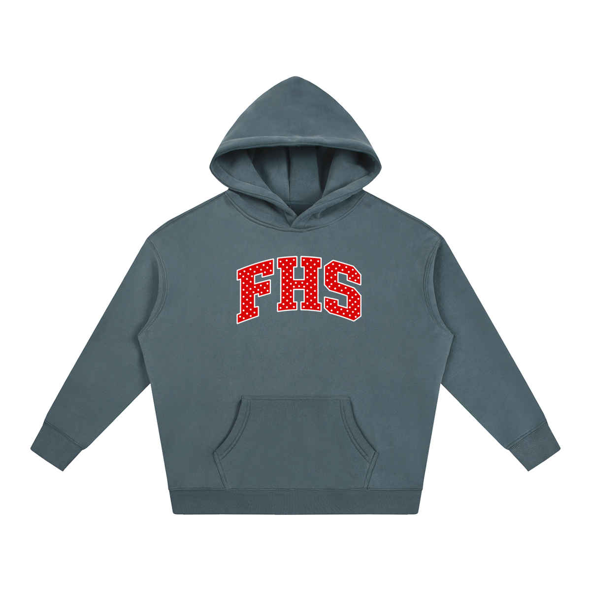 Polka Dot Fitch Oversize Fleeced Hoodie