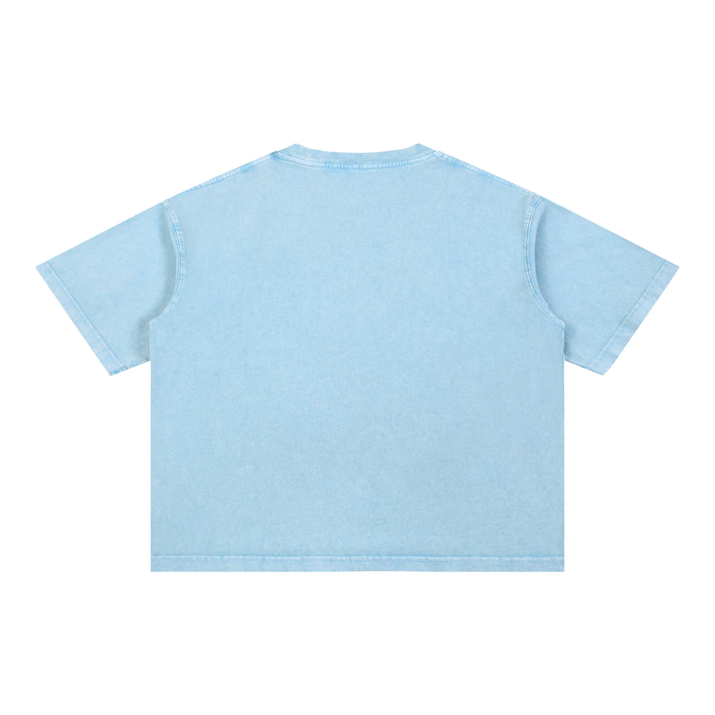 Basic 2 White Oasis Mineral Wash Boxy Cotton T-Shirt