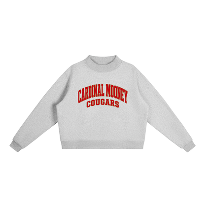 Basic 2 Cardinal Mooney Essential Fleece Mock-Neck Crew Sweatshirt