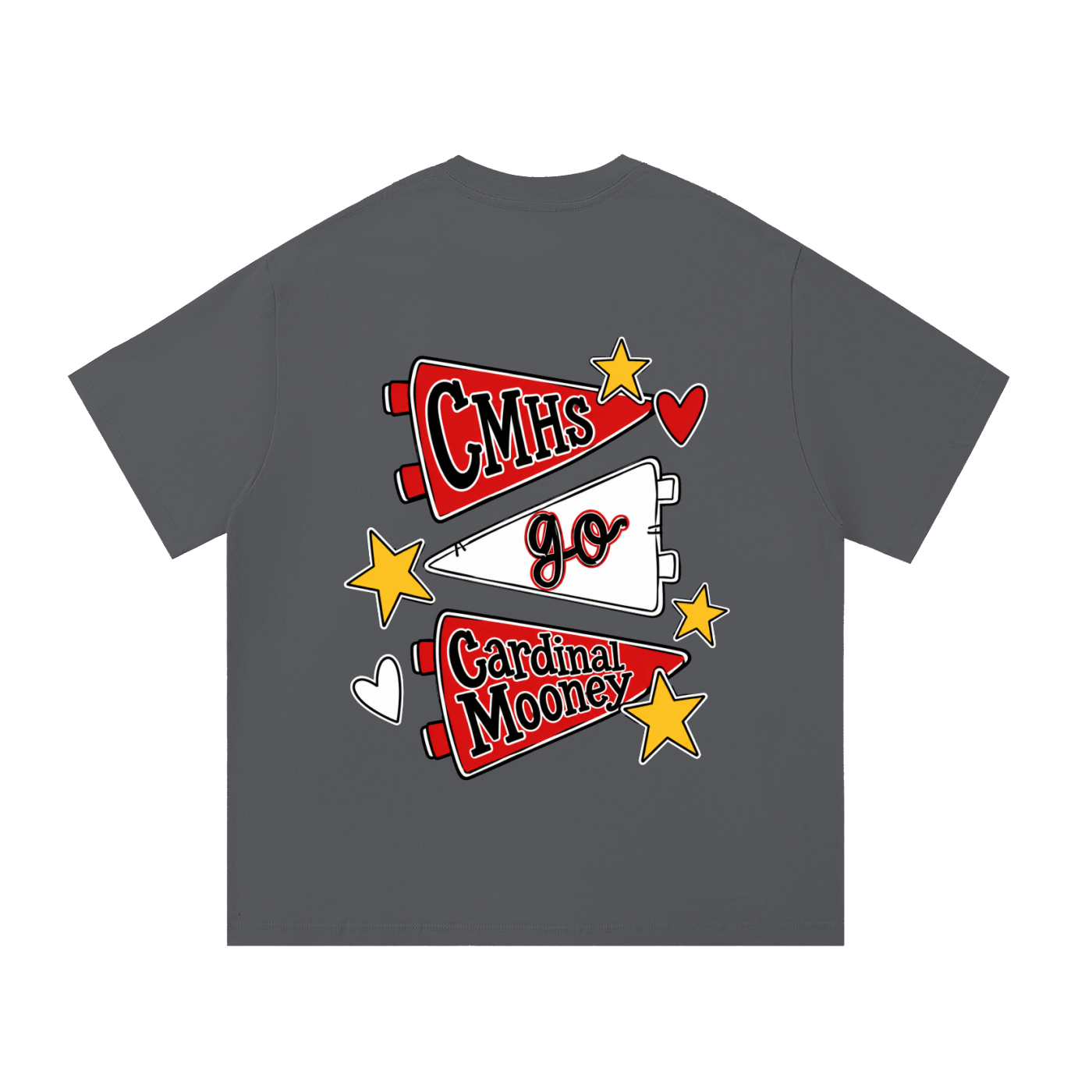 Lets Go Cardinal Mooney Essential Oversized Cotton T-Shirt