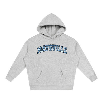 Striped Front Maysville Oversize Fleeced Hoodie