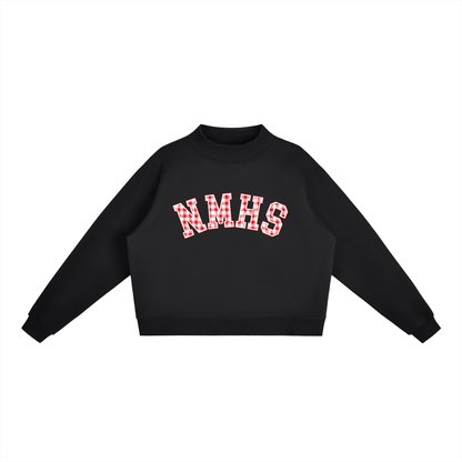 Essential Fleece Mock-Neck Crew Sweatshirt