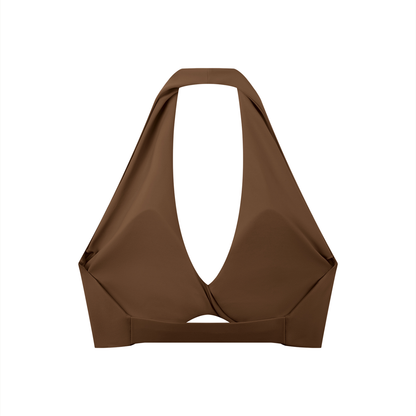 Strive Pleated Halter Sports Bra