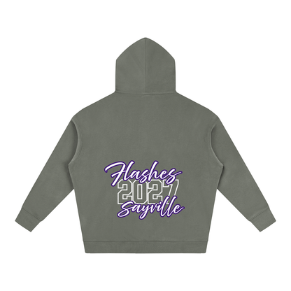 Cursive Front Sayville Oversize Fleeced Hoodie