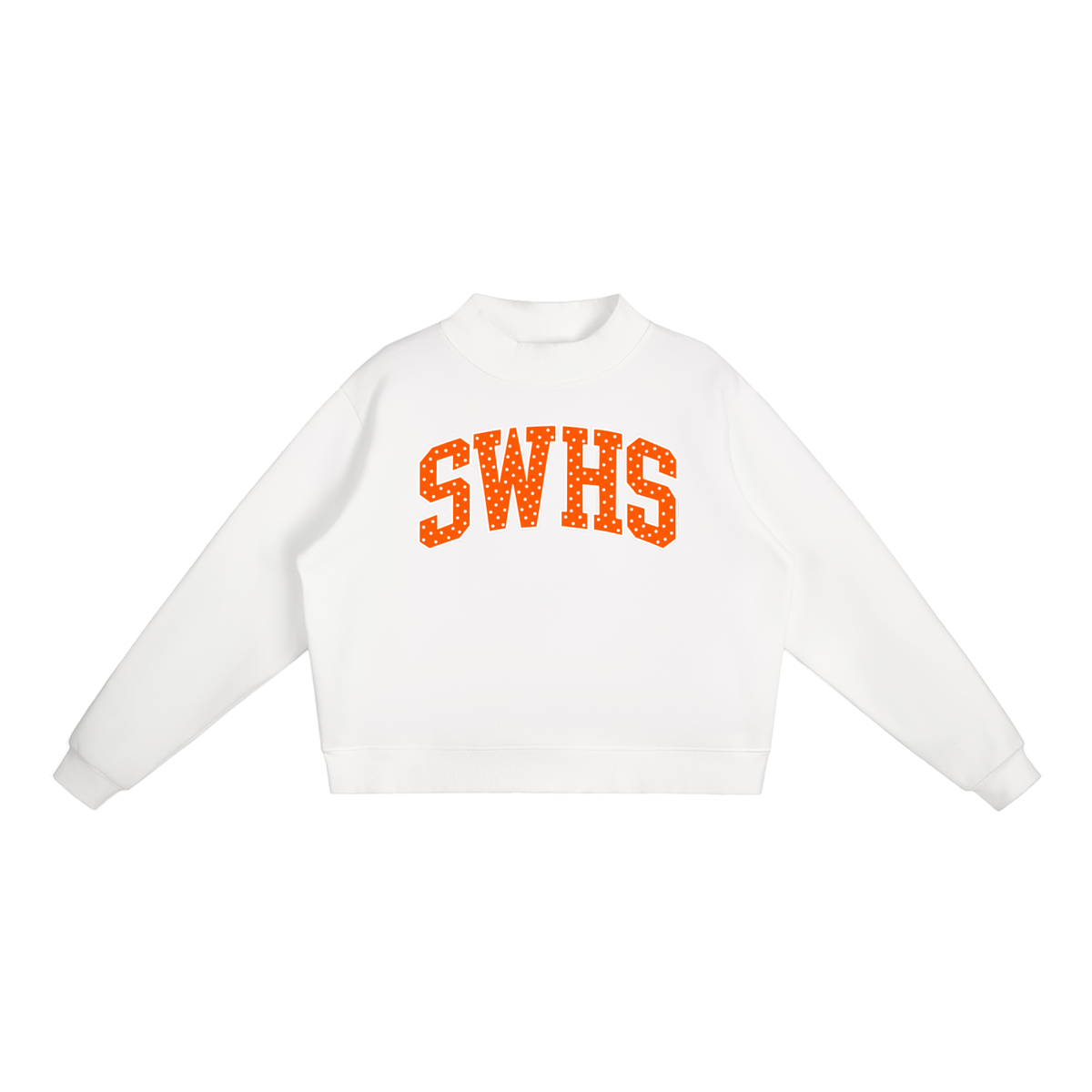 Essential Fleece Mock-Neck Crew Sweatshirt