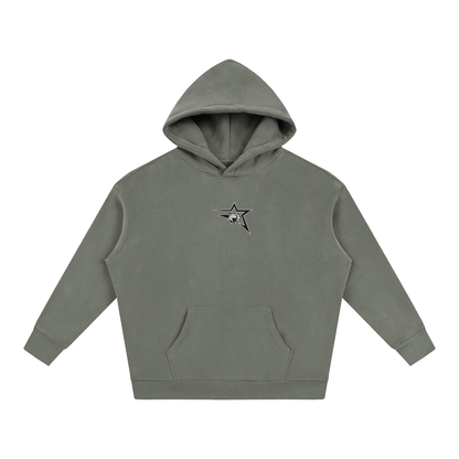 Vector Star Front Cardinal Mooney Oversize Fleeced Hoodie
