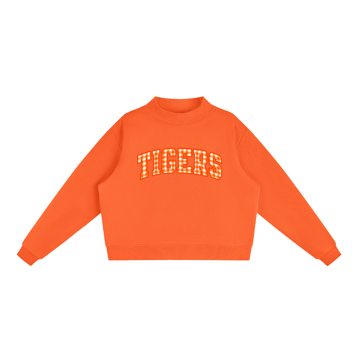 Essential Fleece Mock-Neck Crew Sweatshirt