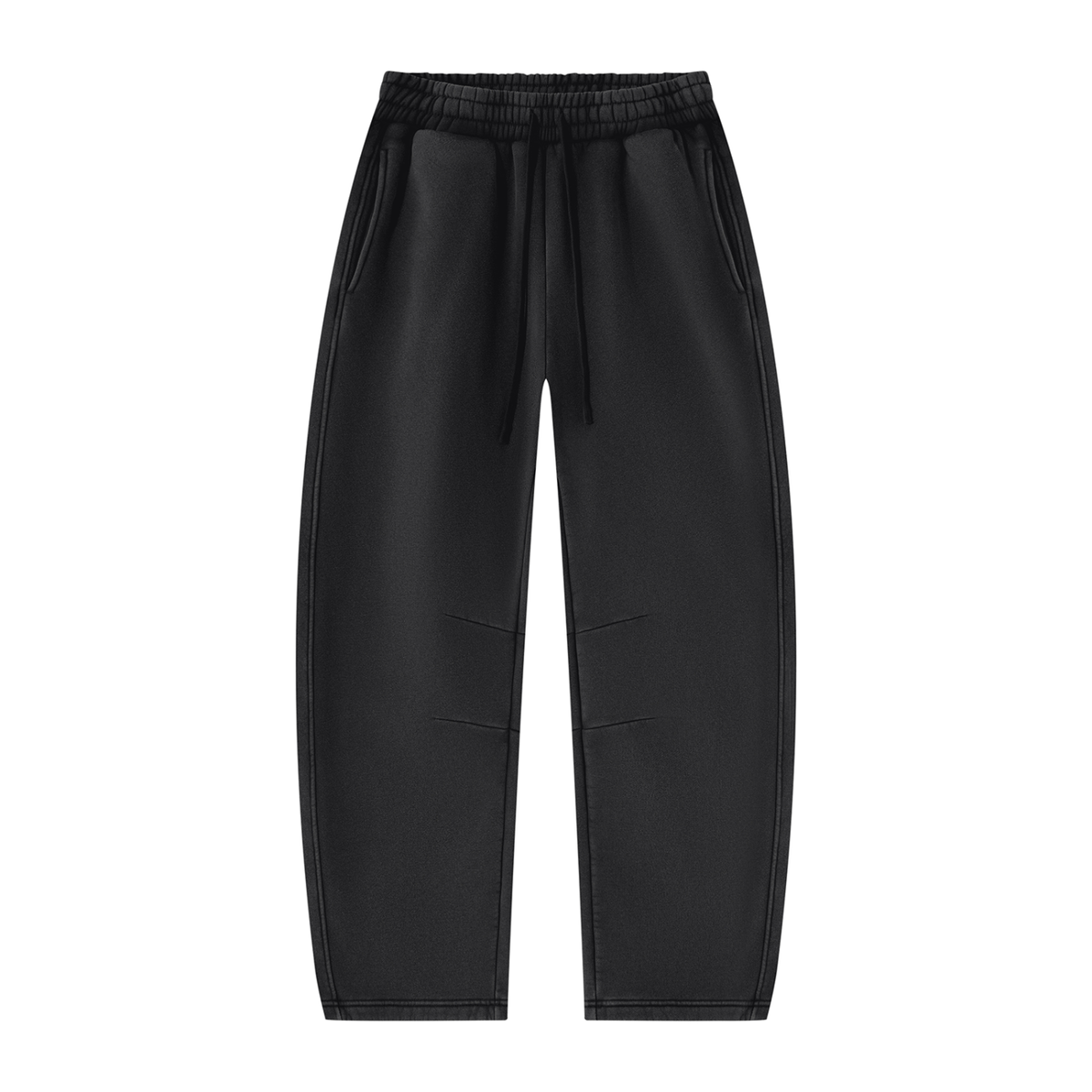 Unisex Vintage Wash Barrel Leg Fleece Sweatpants
