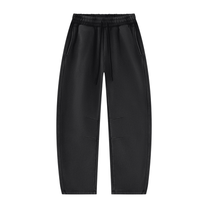 Unisex Vintage Wash Barrel Leg Fleece Sweatpants