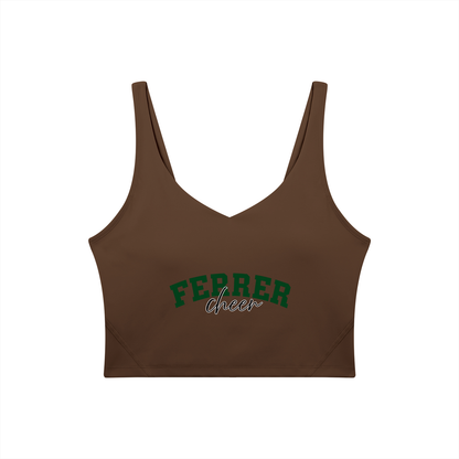 Cursive St Vincent Ferrer Women's V-Neck Yoga Sports Bra