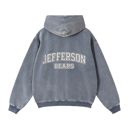 Zip-Through Boxy Fleece Hoodie