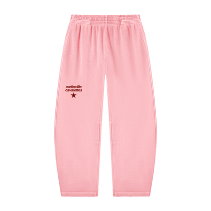 Unisex Vintage Washed Barrel Leg Sweatpants