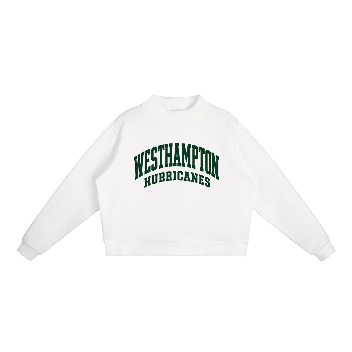 Basic 2 Westhampton Essential Fleece Mock-Neck Crew Sweatshirt