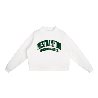 Basic 2 Westhampton Essential Fleece Mock-Neck Crew Sweatshirt