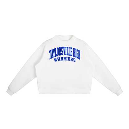Basic 2 Taylorsville Essential Fleece Mock-Neck Crew Sweatshirt