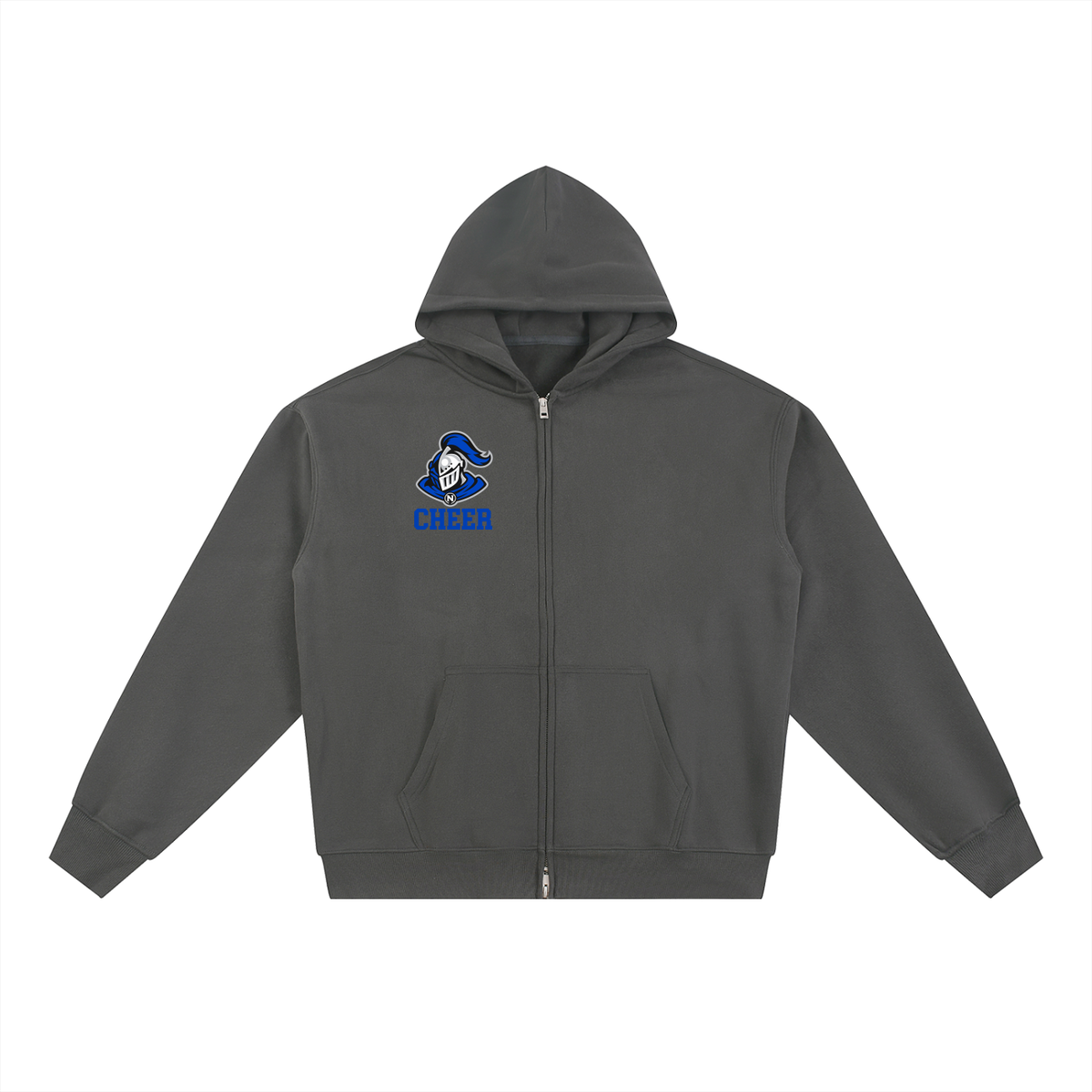 Simple Nolensville Essential Fleece Zip-Through Hoodie