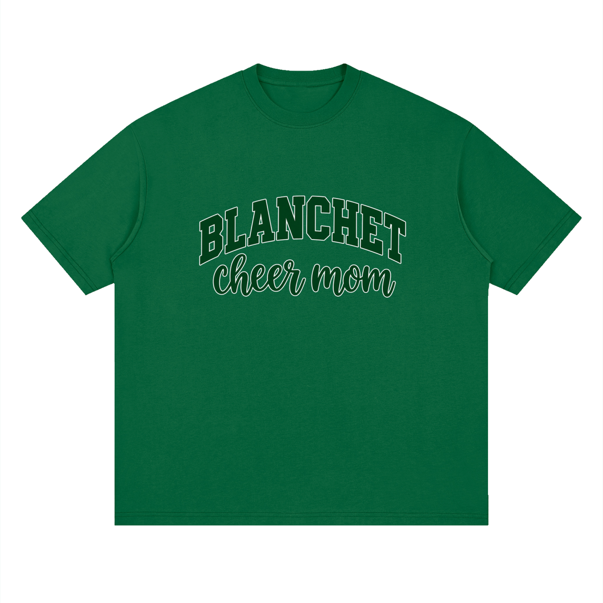 Cheer Mom Blanchet Oversized Drop Shoulder T-Shirt