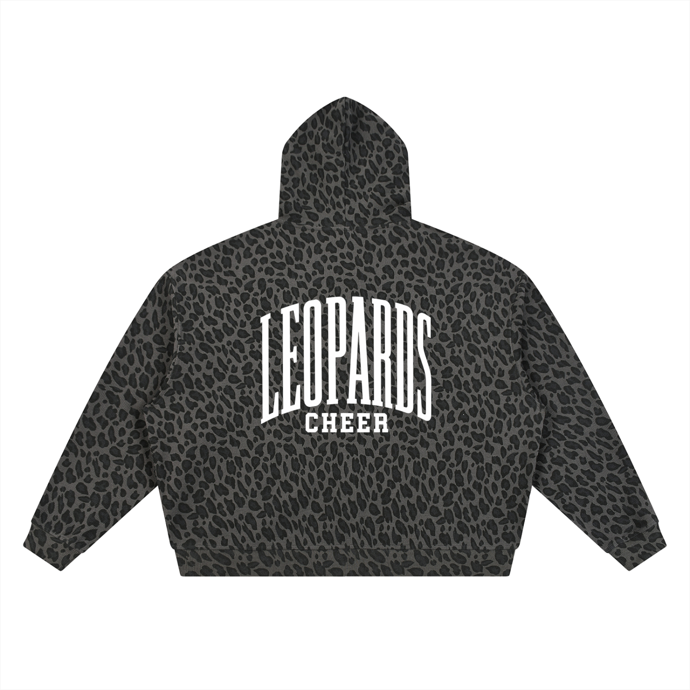 Unisex Leopard Print Full Zip Hoodie