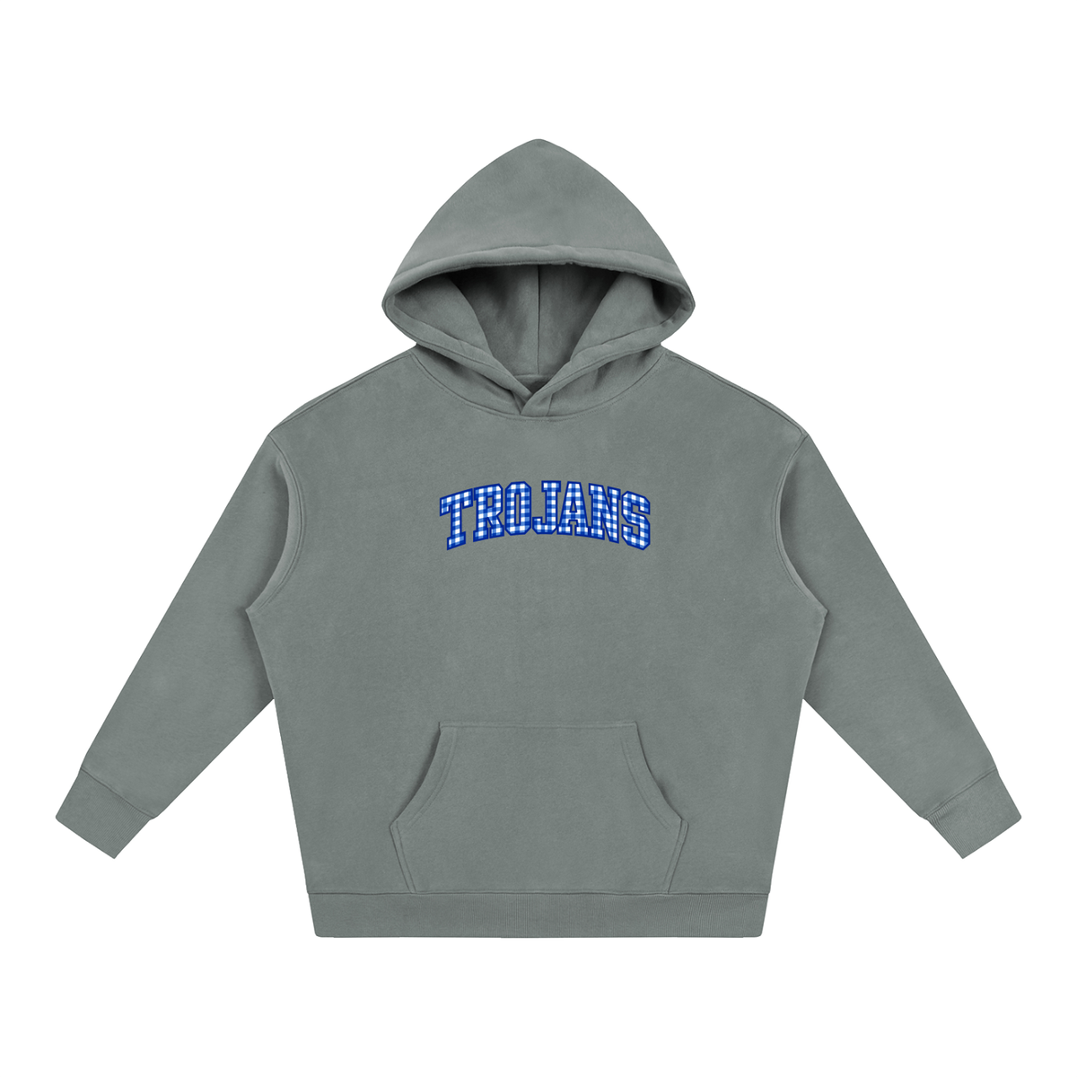 Cursive Front Silver Valley Oversize Fleeced Hoodie