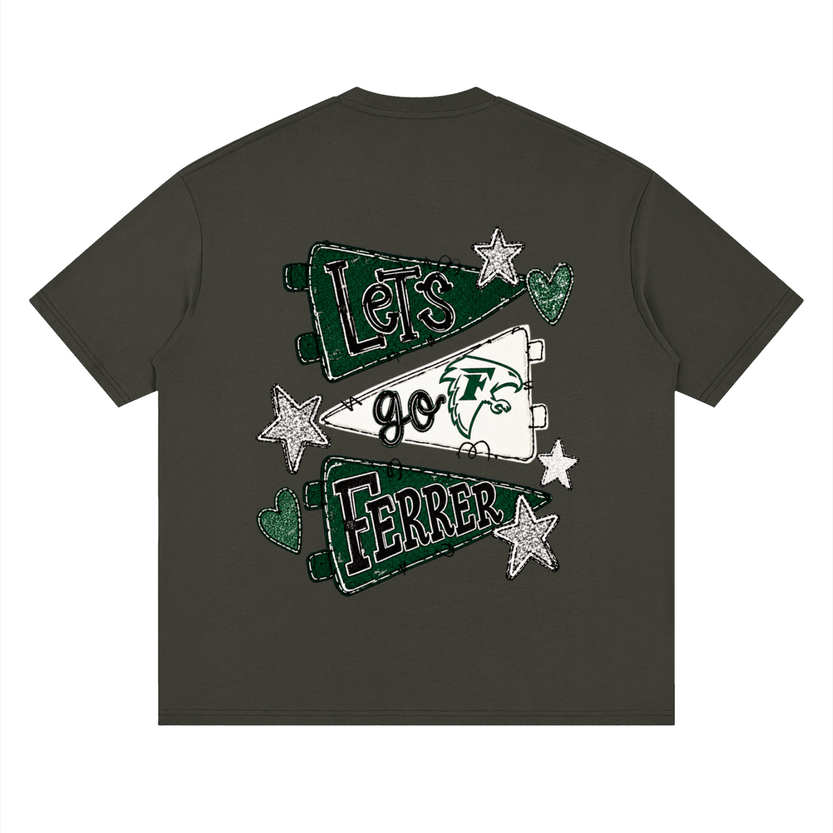 Lets Go St Vincent Ferrer Oversized Drop Shoulder T-Shirt