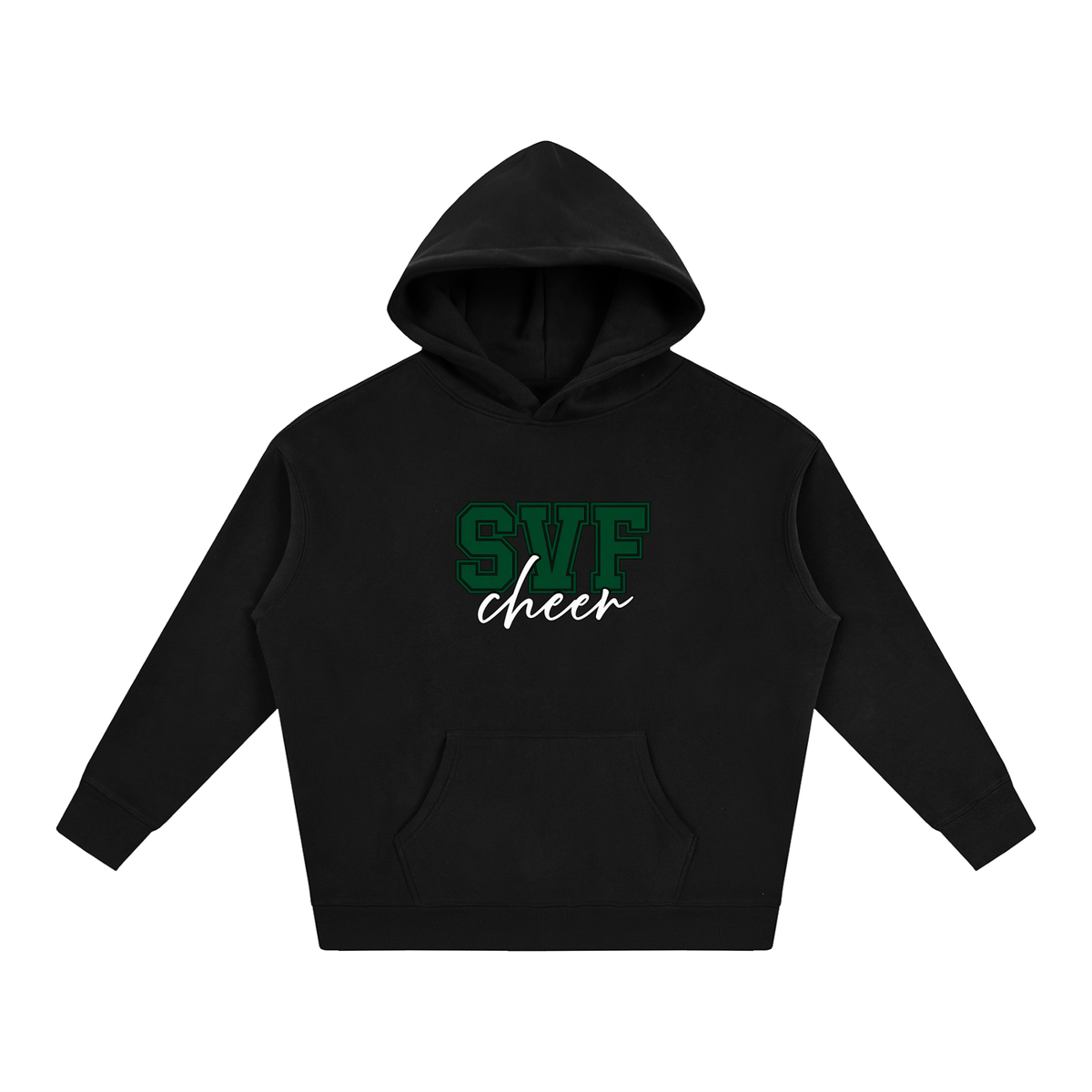 Cursive Front St Vincent Ferrer Oversize Fleeced Hoodie