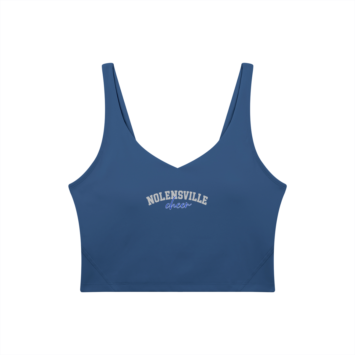 Cursive Nolensville Women's V-Neck Yoga Sports Bra