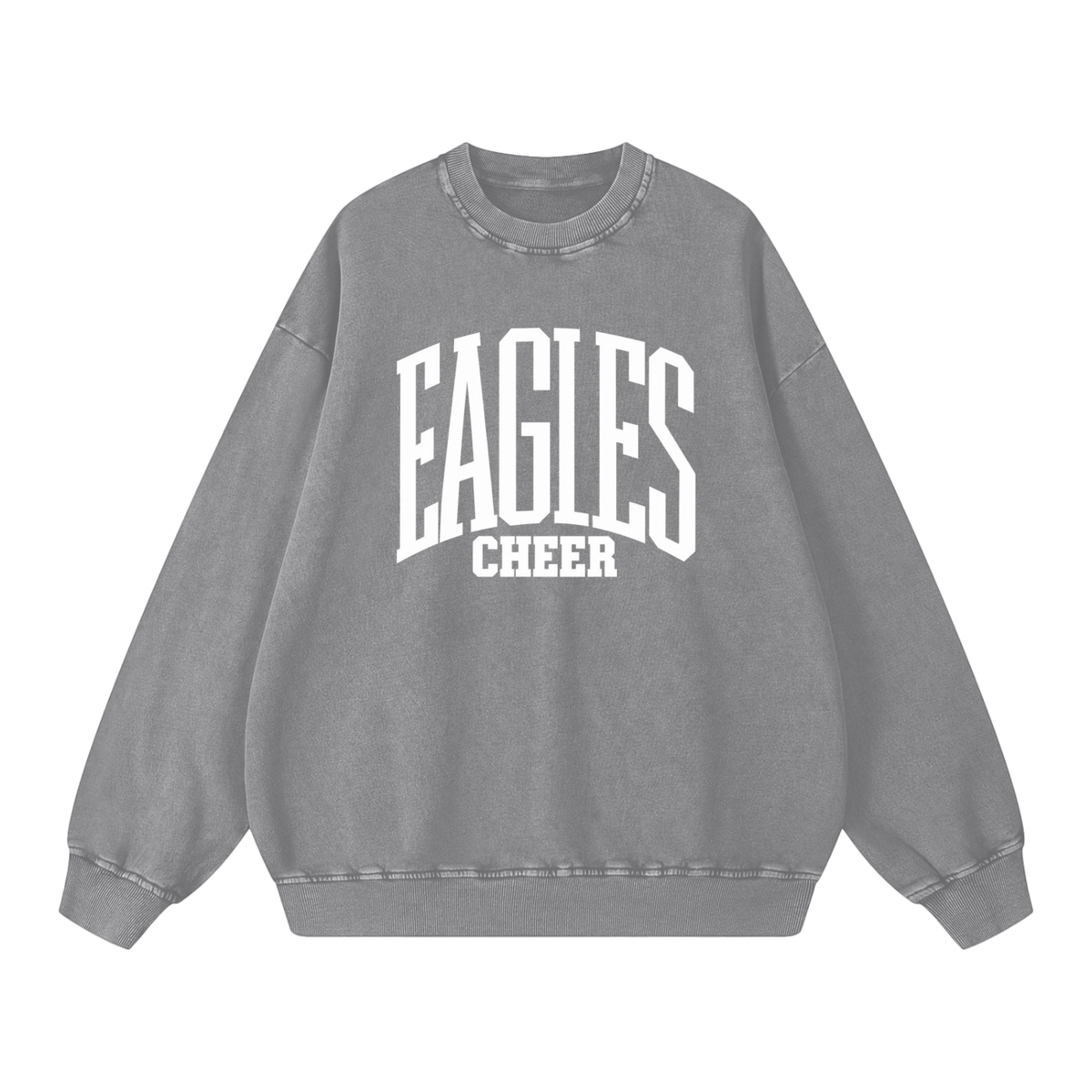 Basic 3 Oakland Middle Snow Washed Oversized Sweatshirt