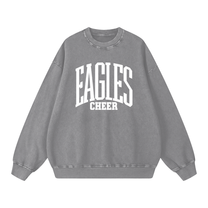 Basic 3 Oakland Middle Snow Washed Oversized Sweatshirt