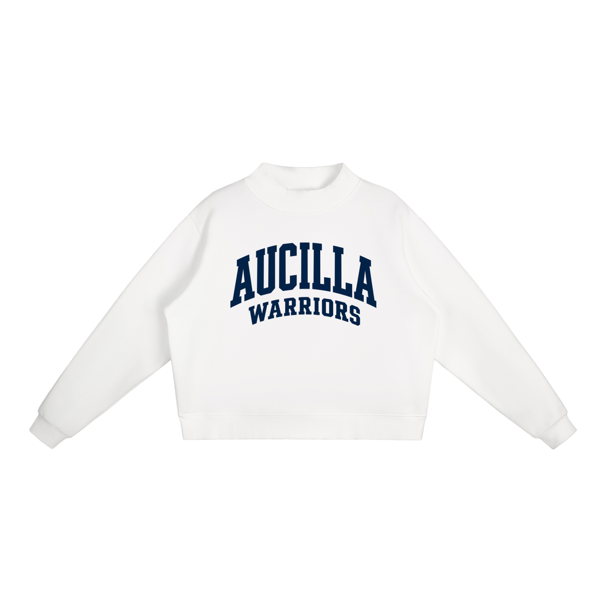 Basic 2 Aucilla Essential Fleece Mock-Neck Crew Sweatshirt