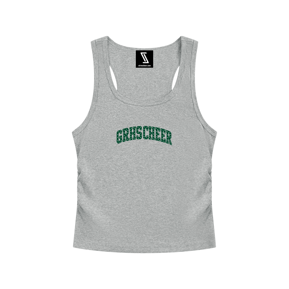 Polka Dot Green River Women’s Ruched Tank Top