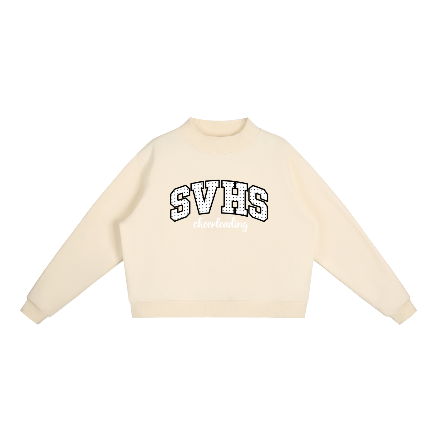 Essential Fleece Mock-Neck Crew Sweatshirt