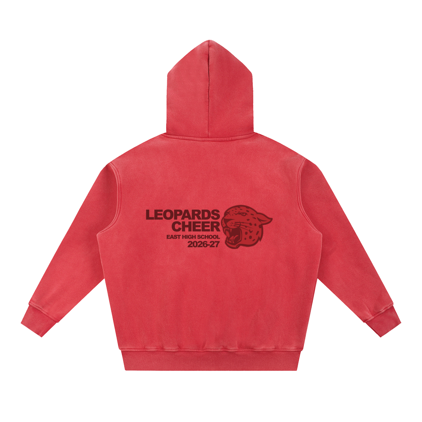 Snow Wash Fleece Oversize Hoodie
