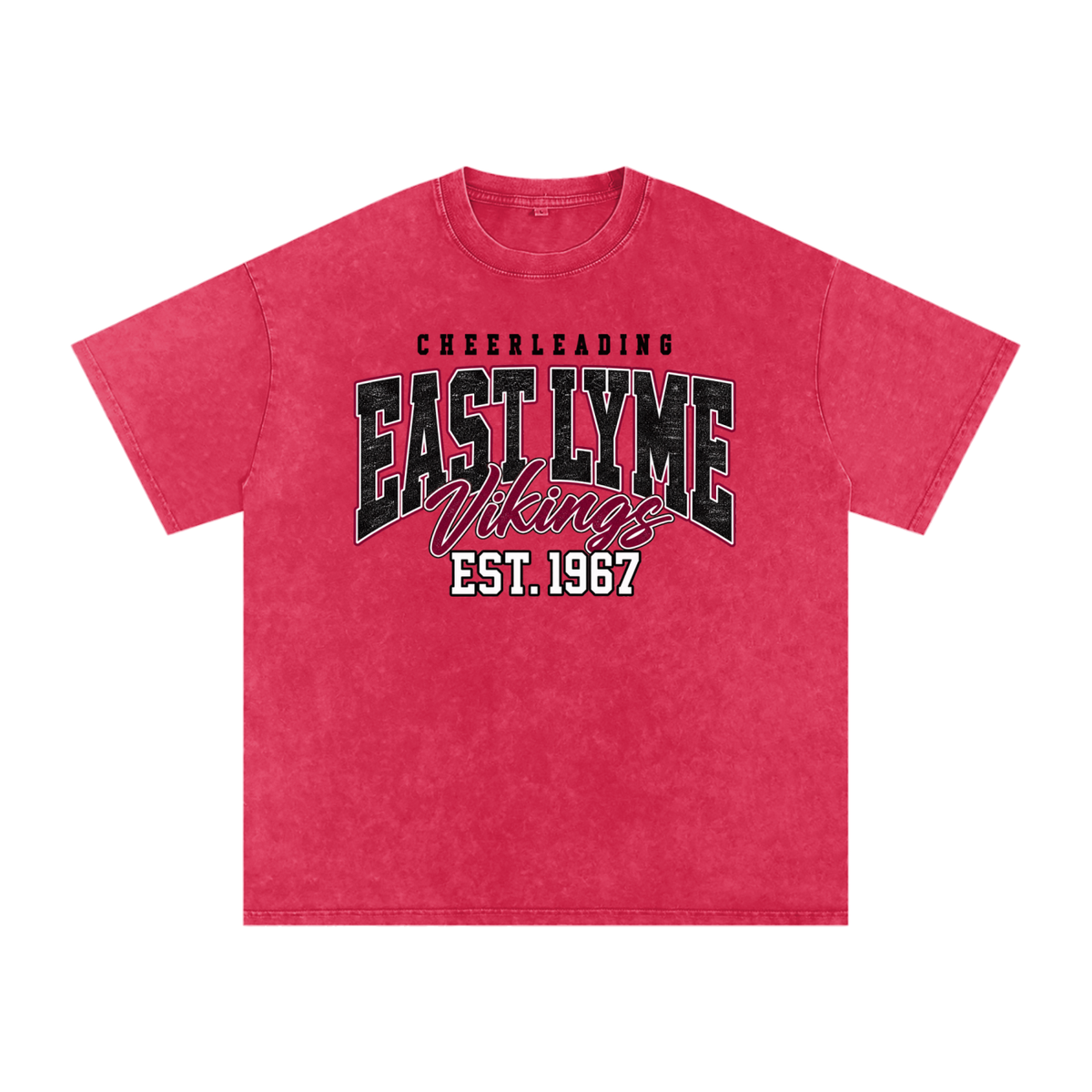Vintage East Lyme Snow Washed Oversized Cotton T-Shirt