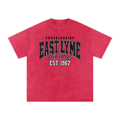 Vintage East Lyme Snow Washed Oversized Cotton T-Shirt