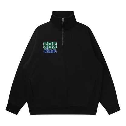 Quarter-Zip Drop Shoulder Sweatshirt