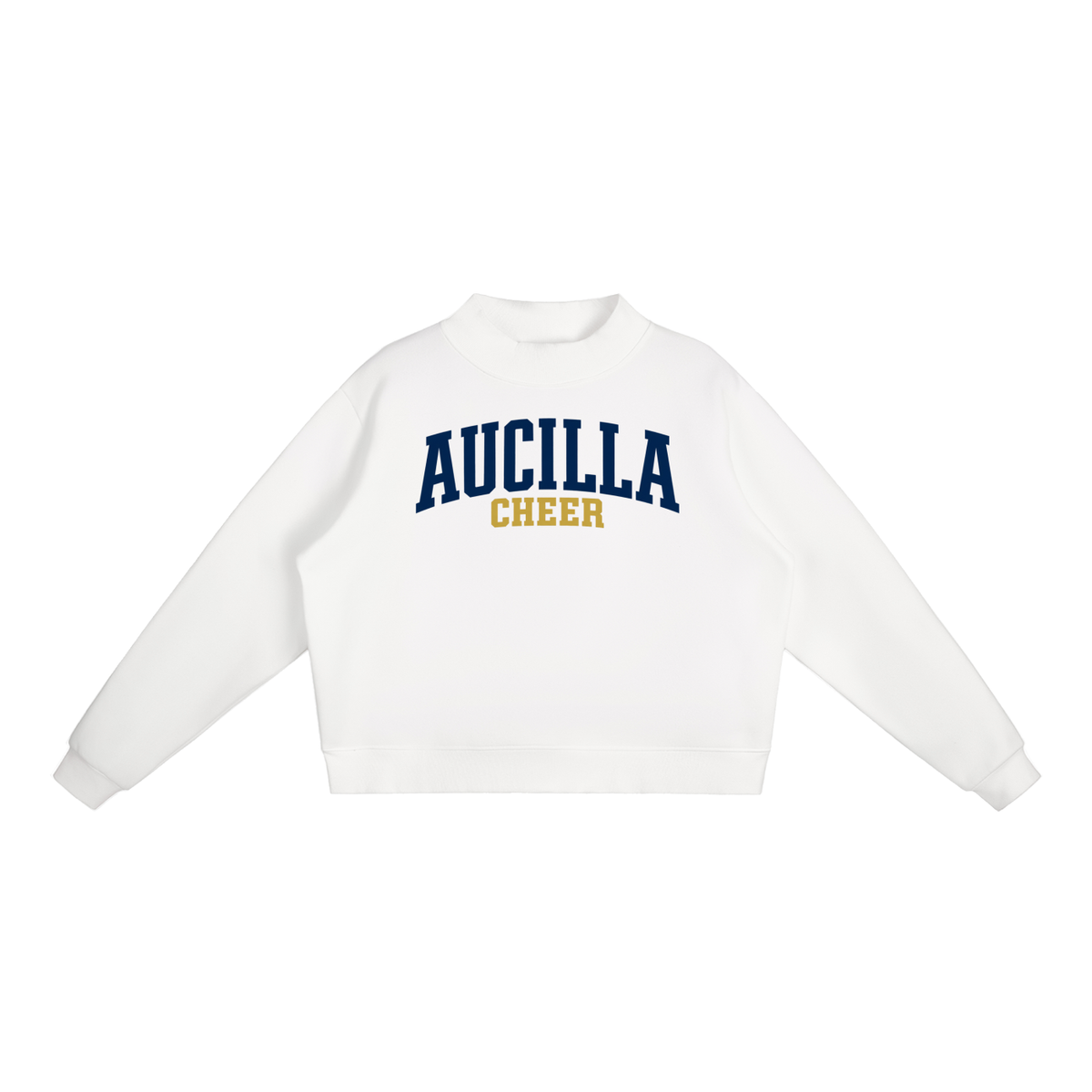 Basic 1 Aucilla Essential Fleece Mock-Neck Crew Sweatshirt
