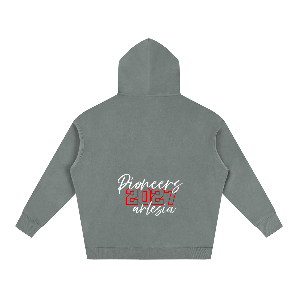 Cursive Front Artesia Oversize Fleeced Hoodie