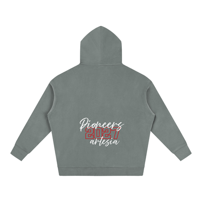 Cursive Front Artesia Oversize Fleeced Hoodie