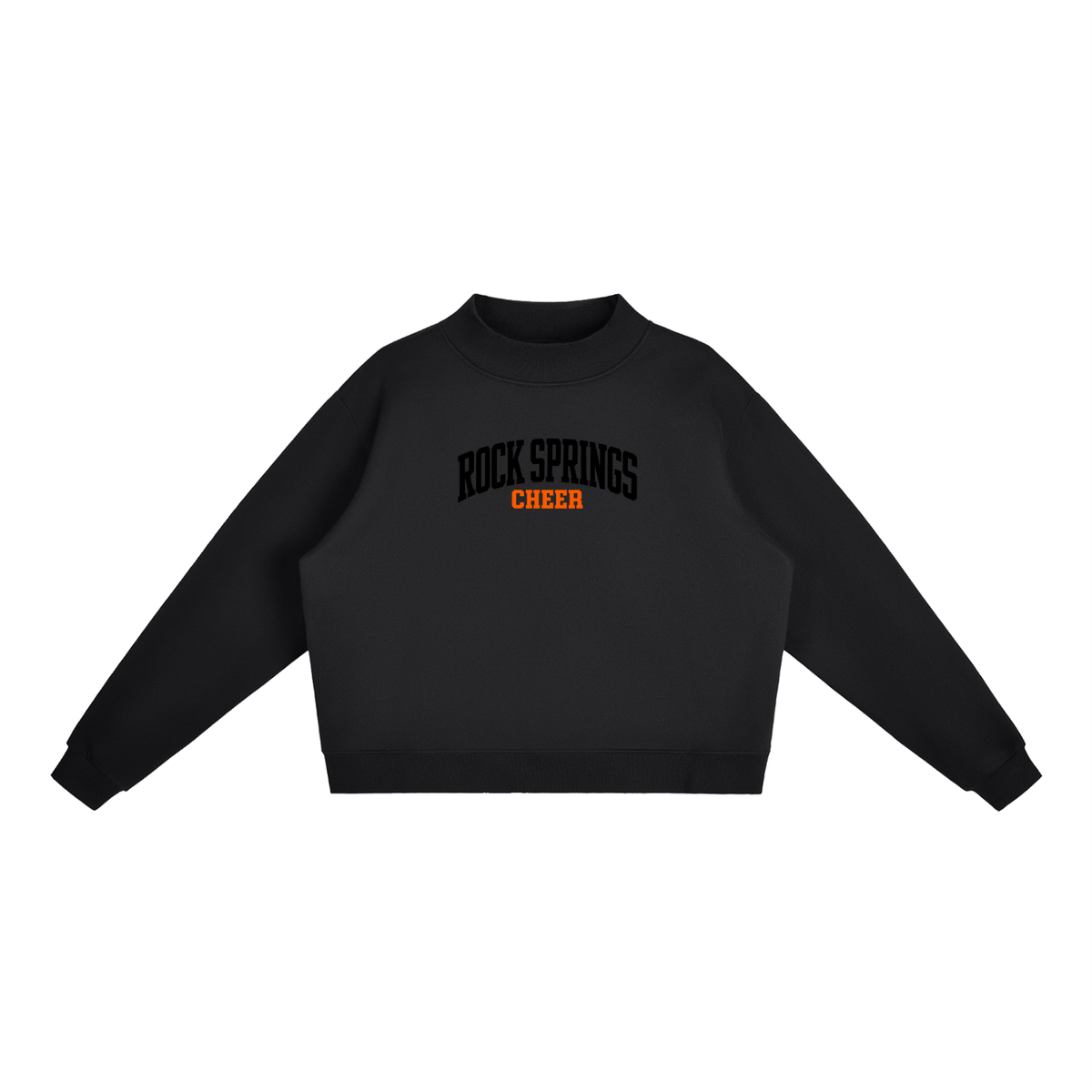 Essential Fleece Mock-Neck Crew Sweatshirt