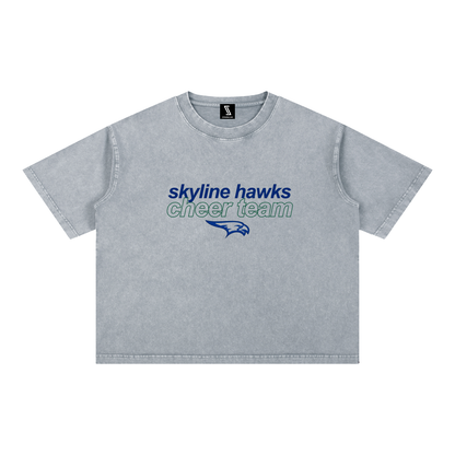 Mineral Wash Boxy Cotton T-Shirt