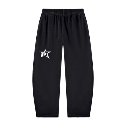 Unisex Vintage Washed Barrel Leg Sweatpants
